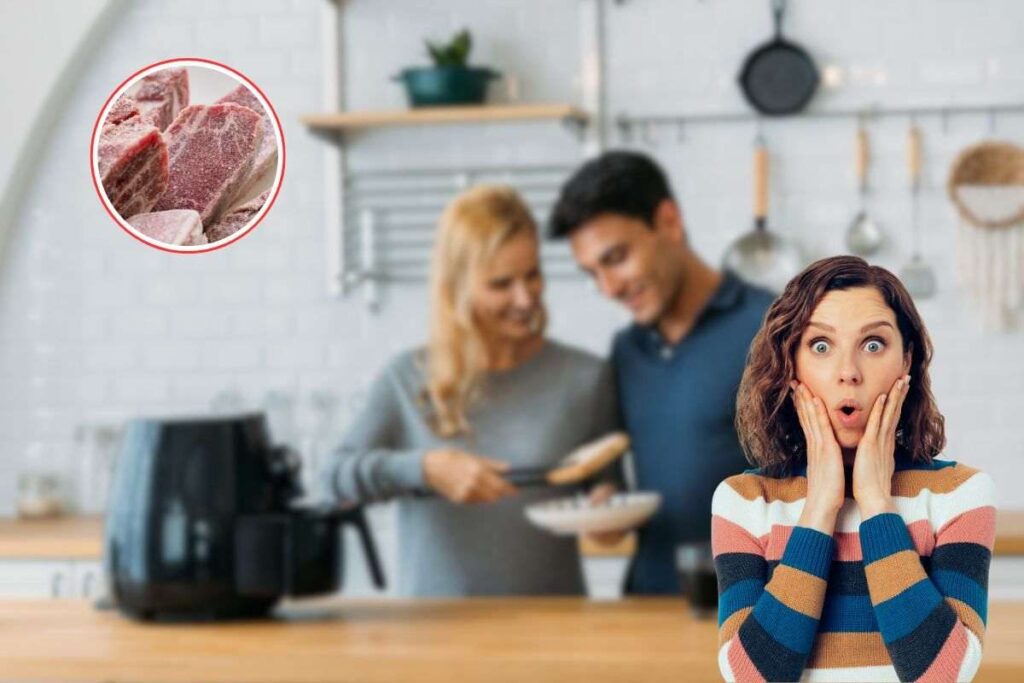 Ho dimenticato di scongelare la carne, ma per fortuna conosco questo trucco: l'ho cucinata in friggitrice ad aria ed è venuta ugualmente morbida e succosa